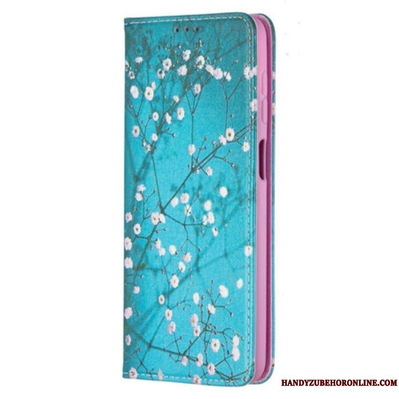 Cover Samsung Galaxy M12 / A12 Flip Cover Blomstrende Grene