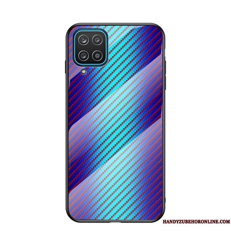 Cover Samsung Galaxy M12 / A12 Kulfiber Hærdet Glas