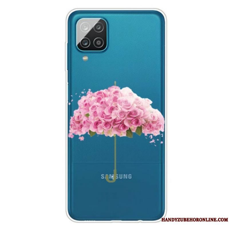 Cover Samsung Galaxy M12 / A12 Paraply I Roser