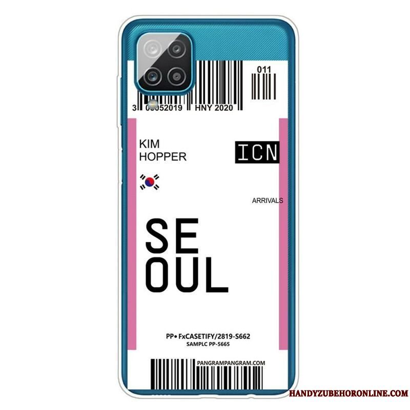 Cover Samsung Galaxy M12 / A12 Seoul Boardingkort