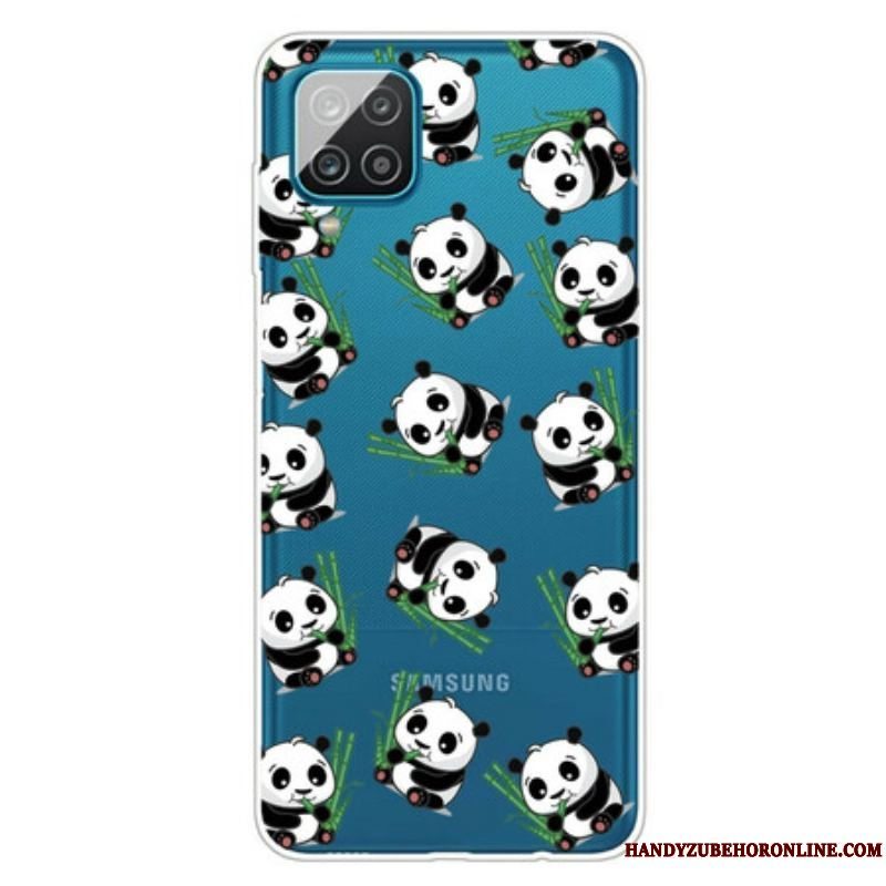 Cover Samsung Galaxy M12 / A12 Små Pandaer