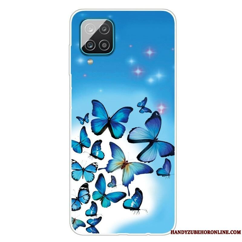 Cover Samsung Galaxy M12 / A12 Sommerfugle Sommerfugle