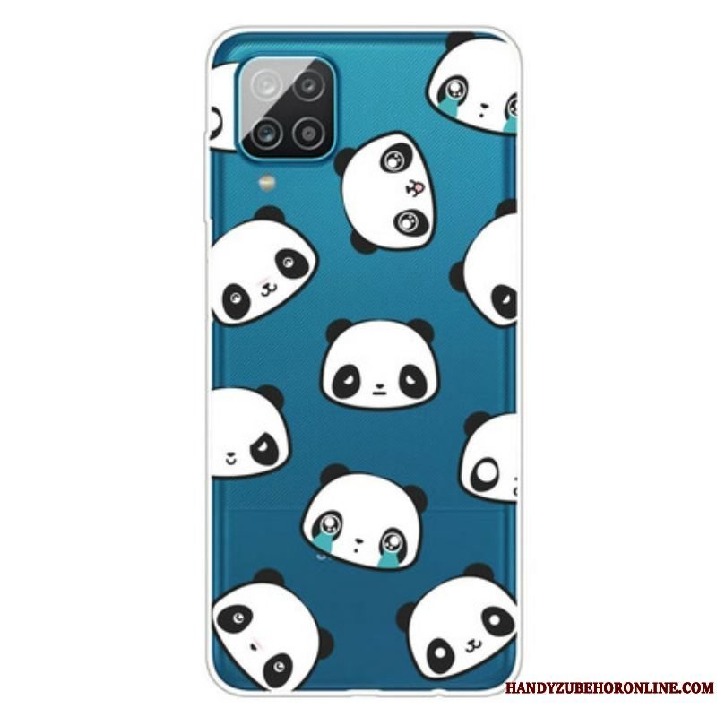 Cover Samsung Galaxy M12 / A12 Sømløse Sentimentale Pandaer