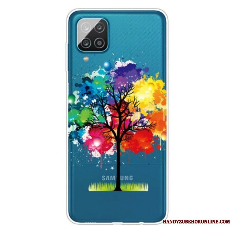 Cover Samsung Galaxy M12 / A12 Sømløst Akvareltræ