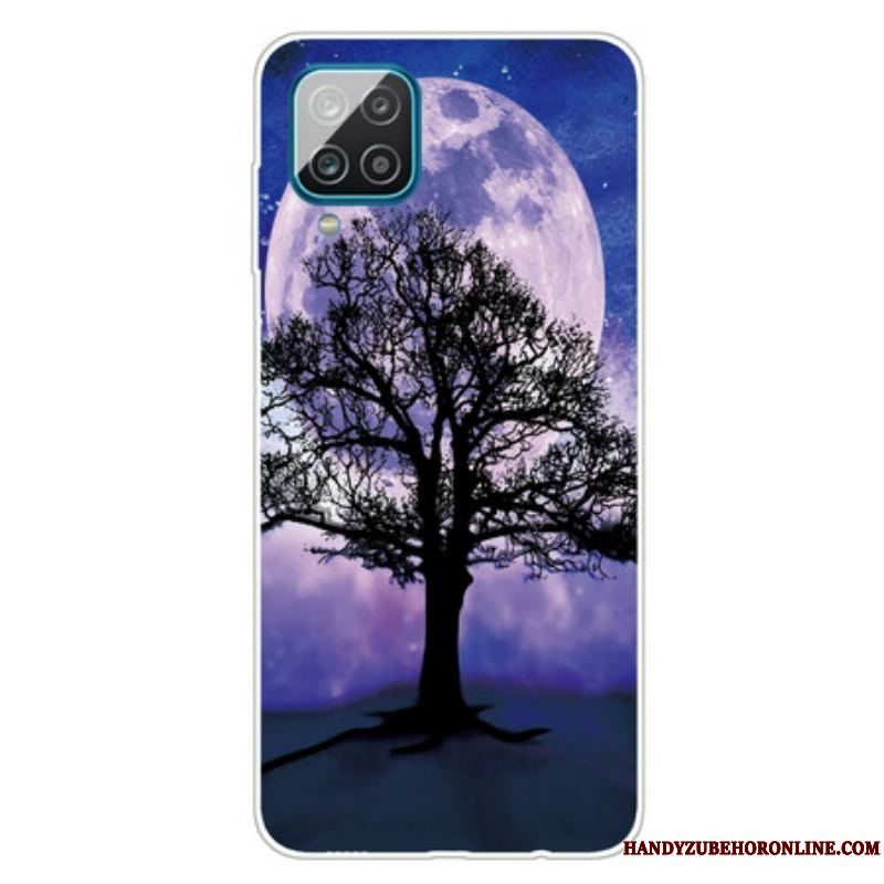 Cover Samsung Galaxy M12 / A12 Træ Og Måne