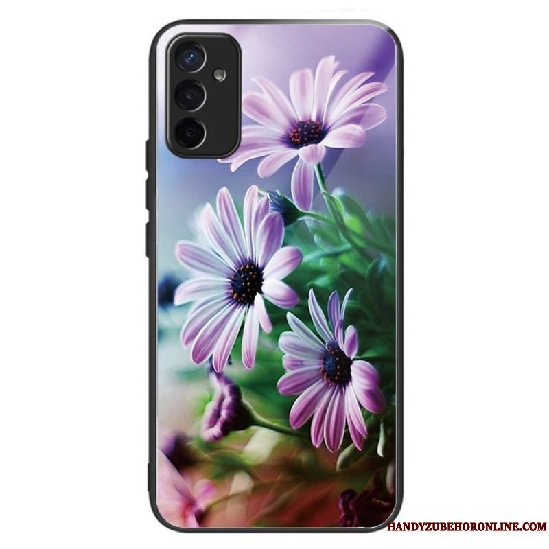 Cover Samsung Galaxy M13 Hærdet Glas Blomster
