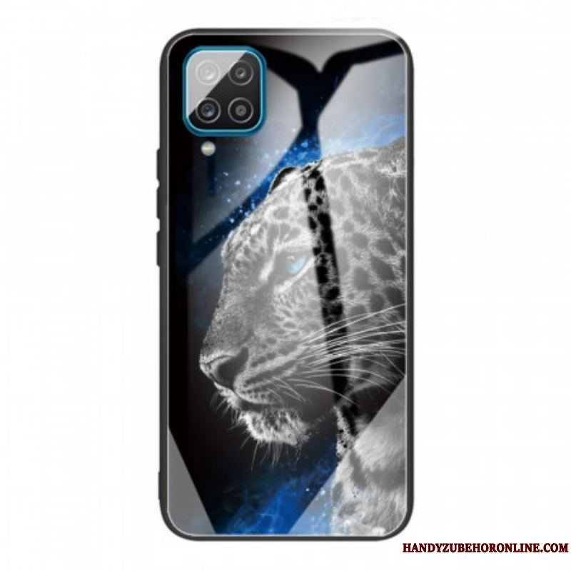 Cover Samsung Galaxy M32 Feline Face Hærdet Glas