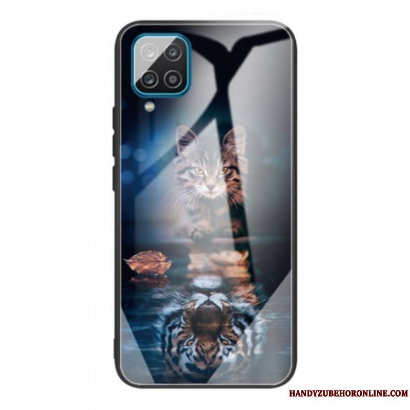 Cover Samsung Galaxy M32 Mit Tiger Hærdet Glas