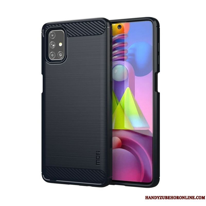 Cover Samsung Galaxy M51 Mofi Børstet Kulfiber