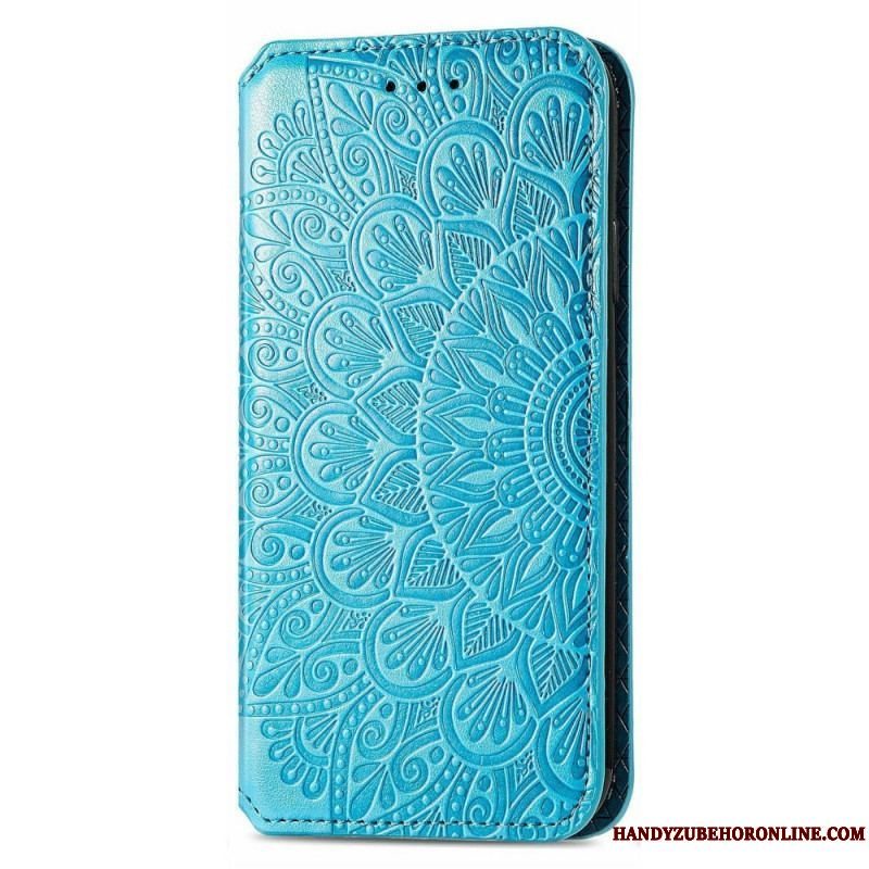 Cover Samsung Galaxy M52 5G Flip Cover Antik Imiteret Læder