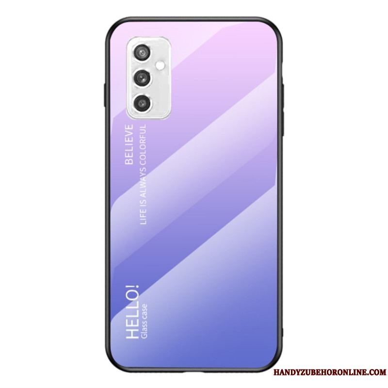 Cover Samsung Galaxy M52 5G Hærdet Glas Hej