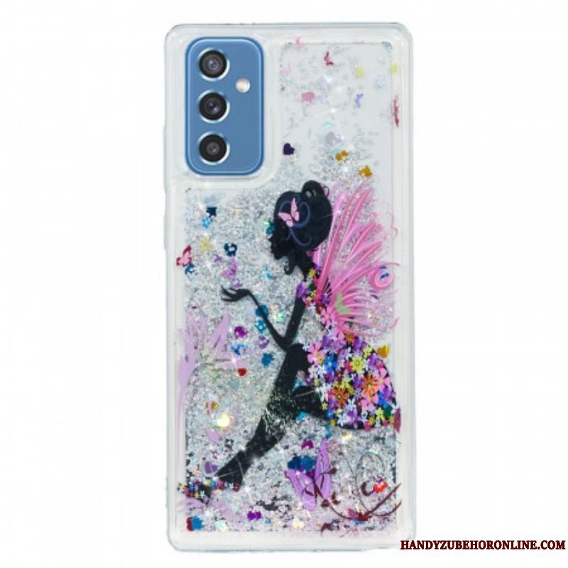 Cover Samsung Galaxy M52 5G Prinsesse Pailletter