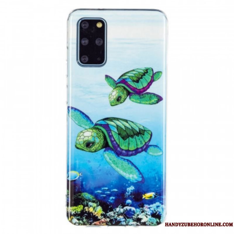 Cover Samsung Galaxy S20 Plus / S20 Plus 5G Fluorescerende Skildpadder