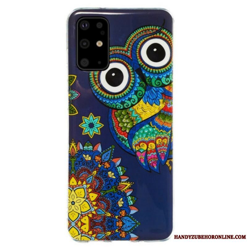 Cover Samsung Galaxy S20 Plus / S20 Plus 5G Fluorescerende Ugle Mandala