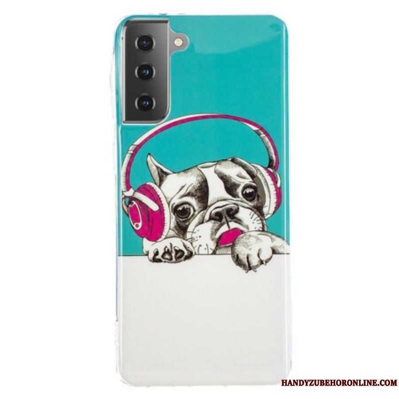 Cover Samsung Galaxy S21 5G Fluorescerende Hund