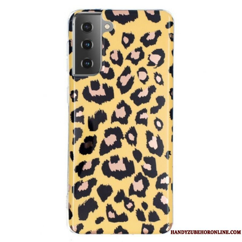Cover Samsung Galaxy S21 5G Leopard Stil Marmor