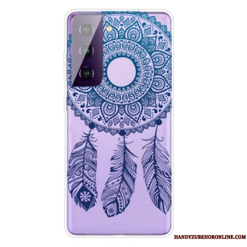 Cover Samsung Galaxy S21 5G Mandala Med Enkelt Blomst