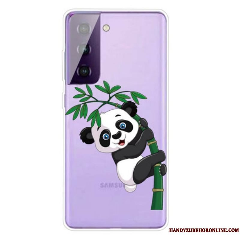 Cover Samsung Galaxy S21 5G Panda På Bambus