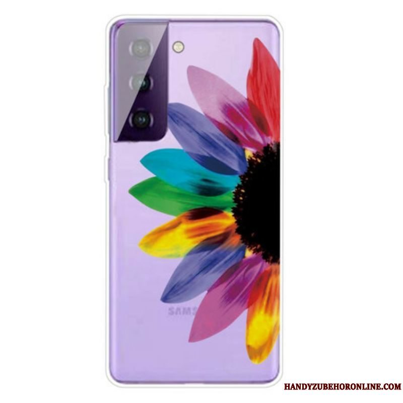 Cover Samsung Galaxy S21 FE Farverig Blomst
