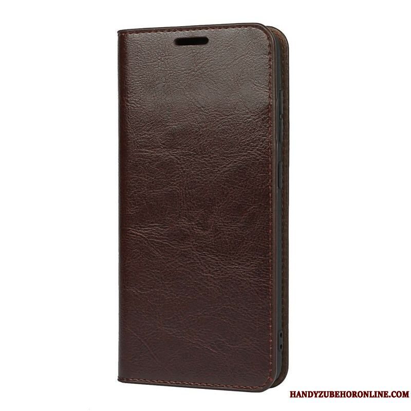 Cover Samsung Galaxy S21 FE Flip Cover Ægte Læder