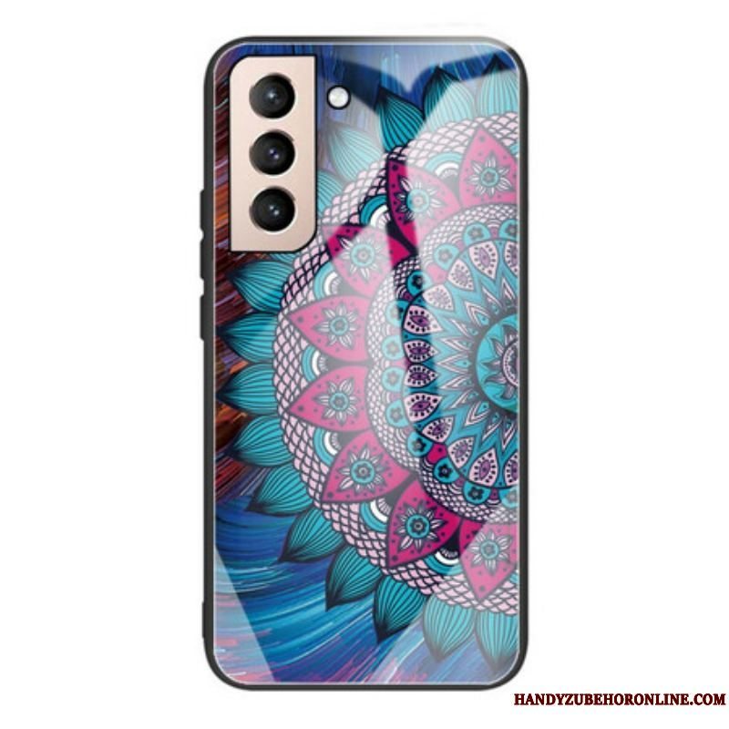 Cover Samsung Galaxy S21 FE Mandala Hærdet Glas