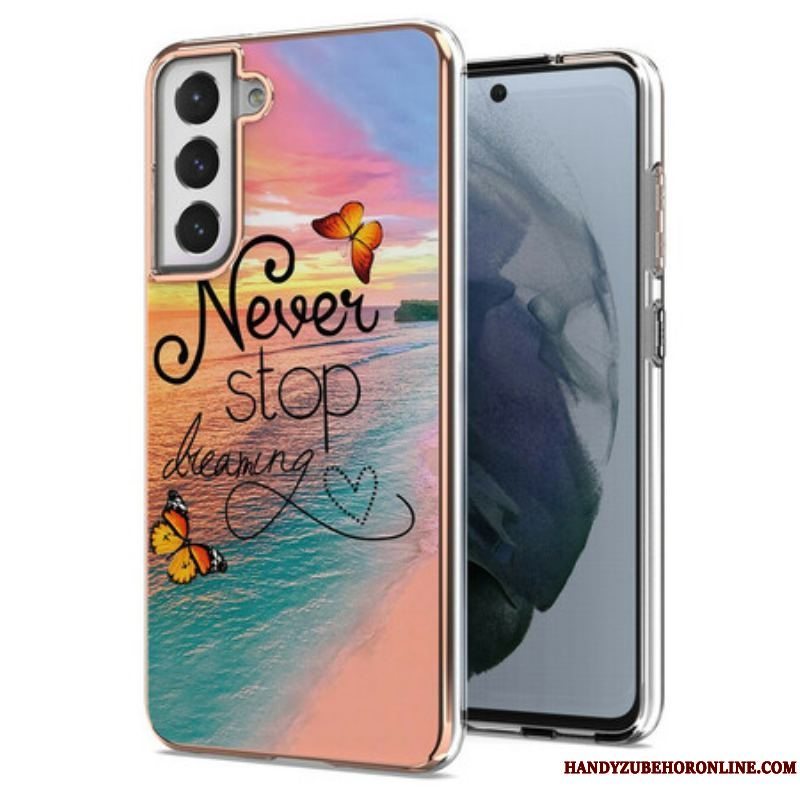 Cover Samsung Galaxy S21 FE Never Sto Dreaming Butterflies