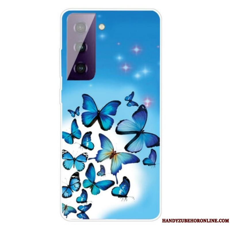 Cover Samsung Galaxy S21 FE Sommerfugle Sommerfugle