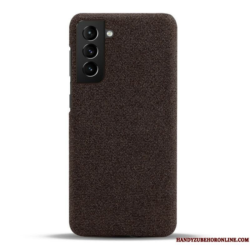 Cover Samsung Galaxy S21 FE Teksturstof Ksq