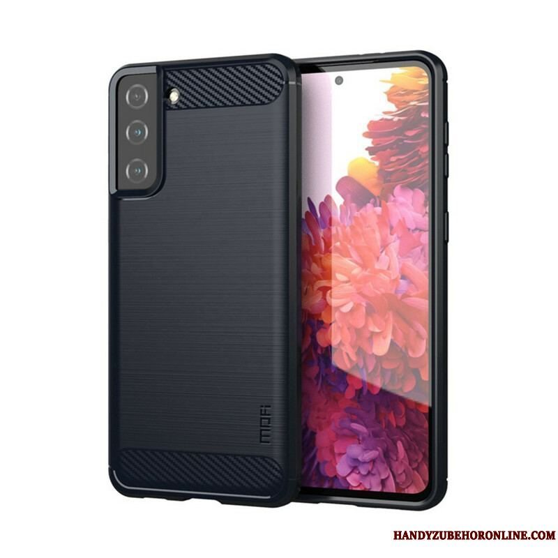 Cover Samsung Galaxy S21 Plus 5G Mofi Børstet Kulfiber