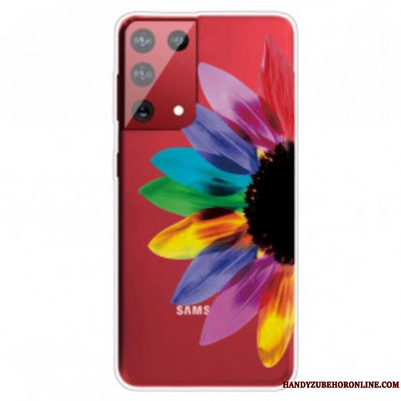 Cover Samsung Galaxy S21 Ultra 5G Farverig Blomst