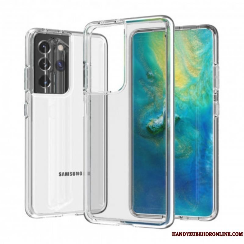 Cover Samsung Galaxy S21 Ultra 5G Farvet Gennemsigtig