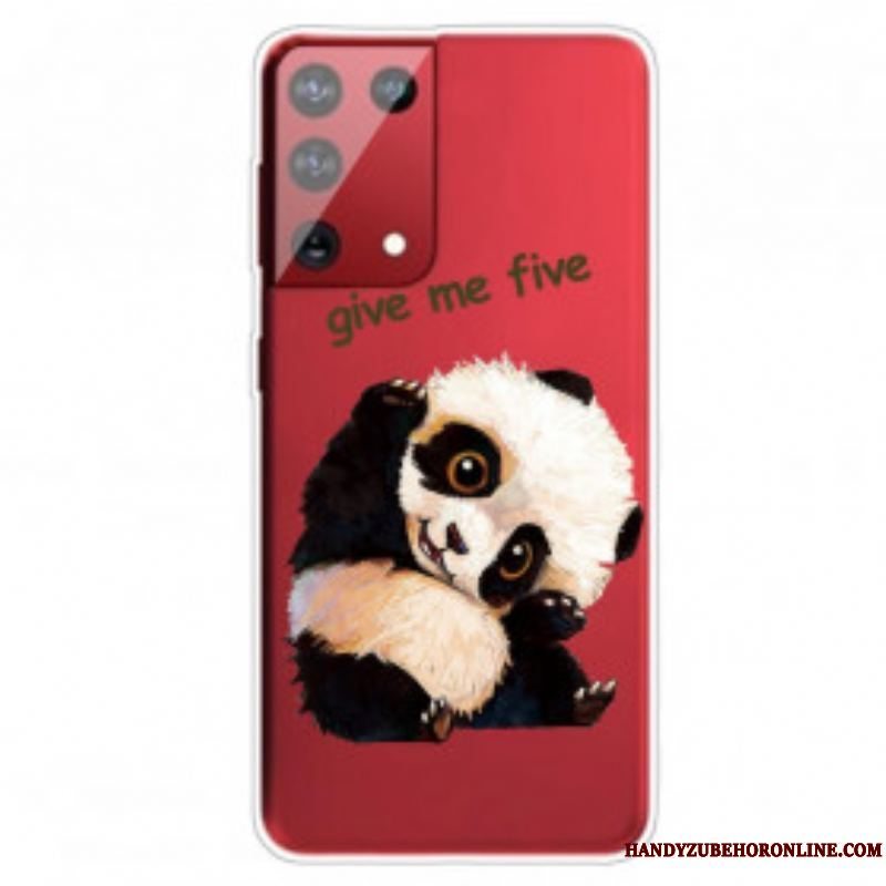 Cover Samsung Galaxy S21 Ultra 5G Panda Giv Mig Fem