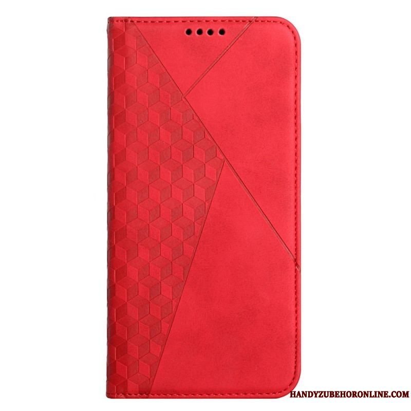 Cover Samsung Galaxy S22 5G Flip Cover Diamant Tekstur Læder Stil