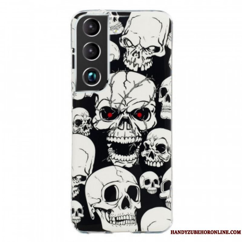 Cover Samsung Galaxy S22 5G Forsigtig Fluorescerende Kranier