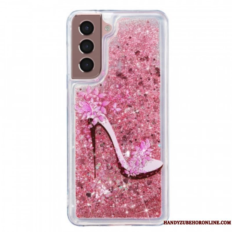 Cover Samsung Galaxy S22 5G Glitter Pumpe