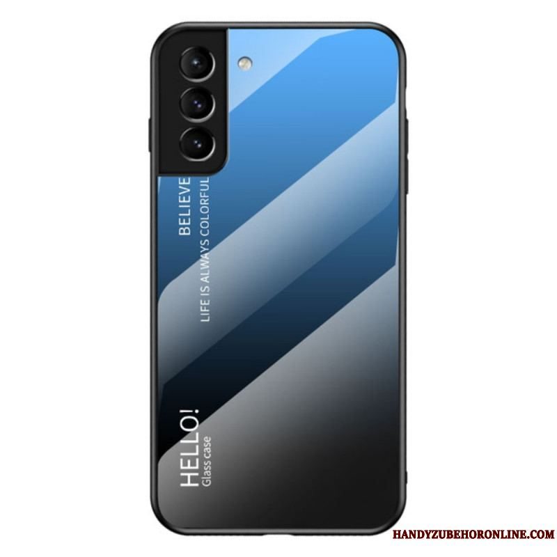 Cover Samsung Galaxy S22 5G Hærdet Glas Hej