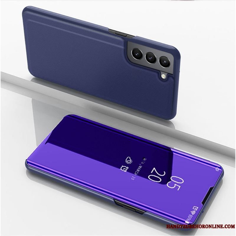 Cover Samsung Galaxy S22 5G Spejl Og Kunstlæder