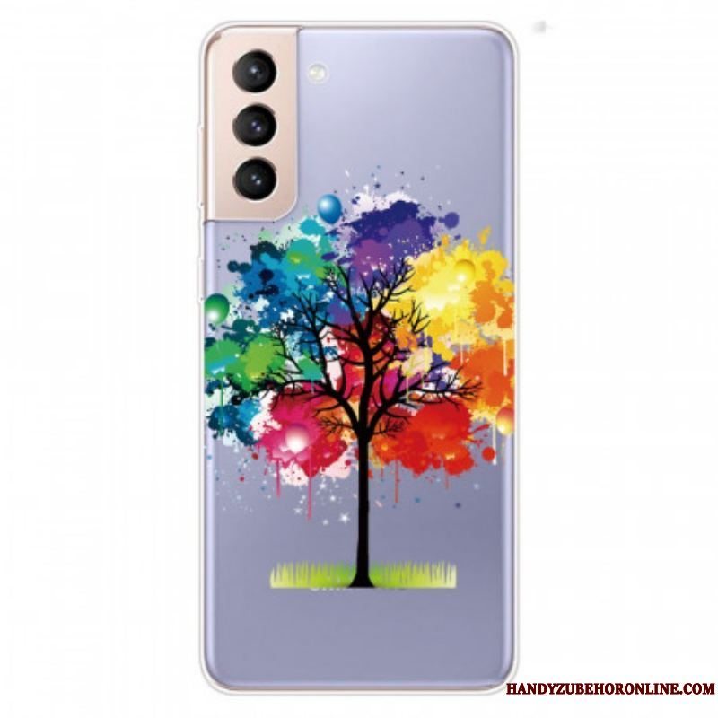 Cover Samsung Galaxy S22 5G Sømløst Akvareltræ