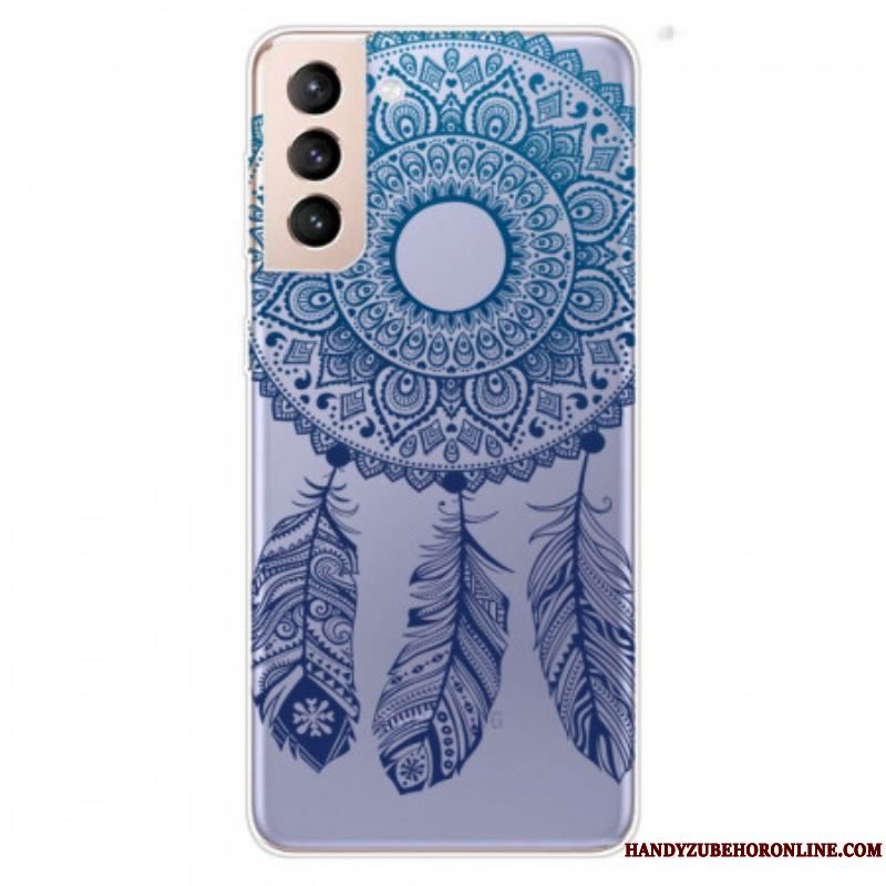 Cover Samsung Galaxy S22 Plus 5G Mandala Med Enkelt Blomst