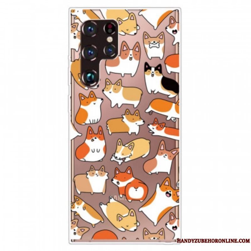 Cover Samsung Galaxy S22 Ultra 5G Flere Hunde