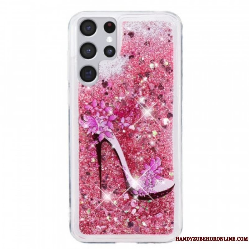 Cover Samsung Galaxy S22 Ultra 5G Glitter Pumpe