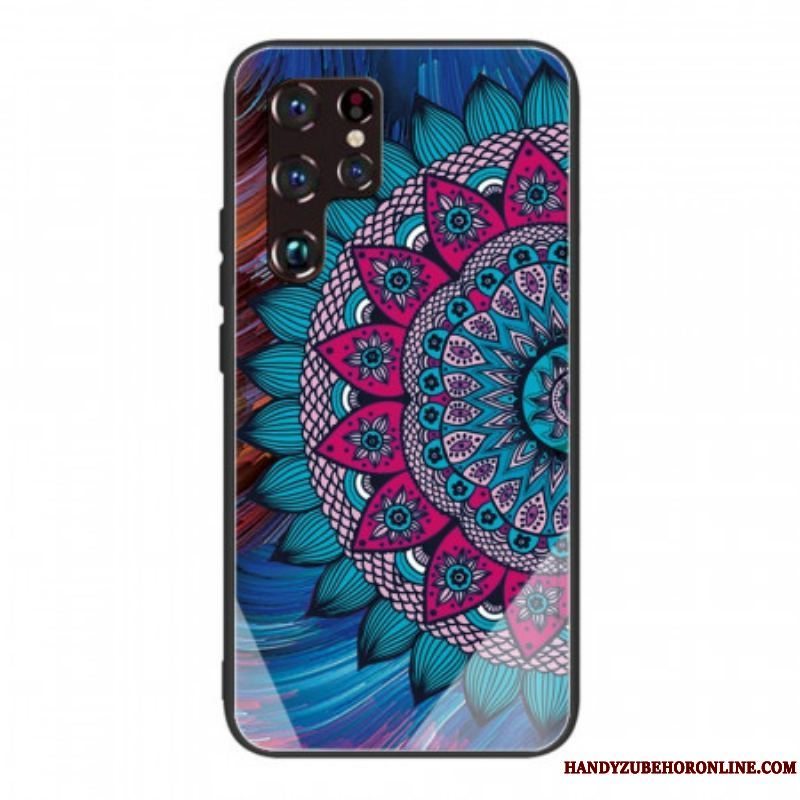 Cover Samsung Galaxy S22 Ultra 5G Mandala Hærdet Glas