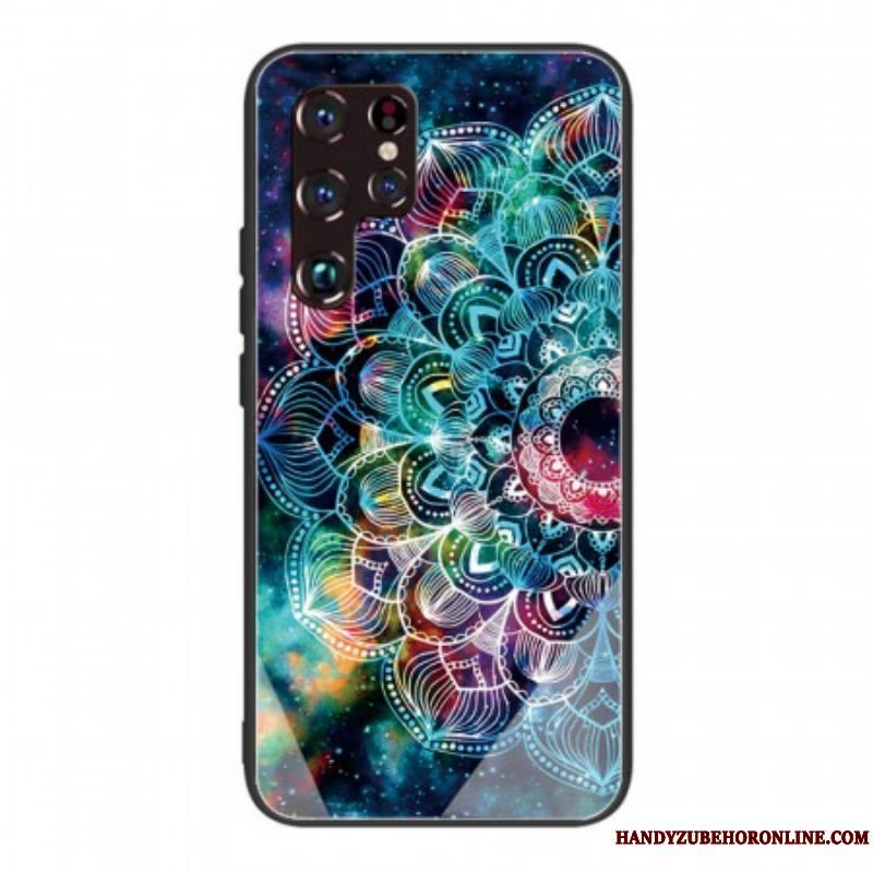 Cover Samsung Galaxy S22 Ultra 5G Mandala Hærdet Glas