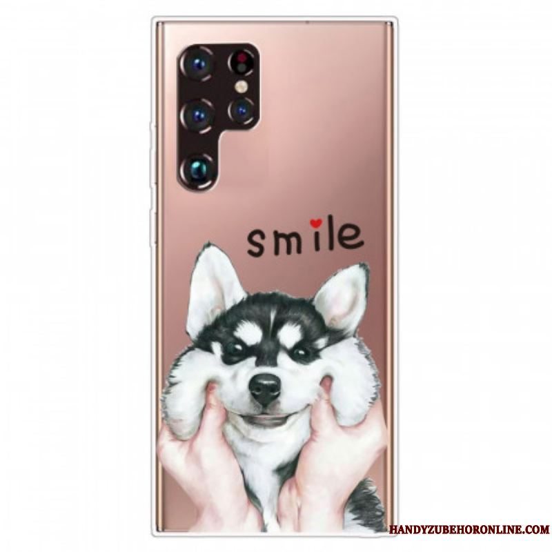 Cover Samsung Galaxy S22 Ultra 5G Smile Hund