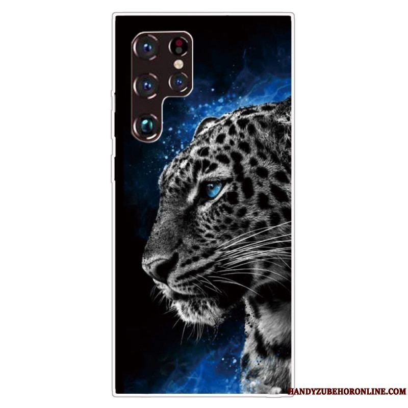 Cover Samsung Galaxy S22 Ultra 5G Tiger Ansigt