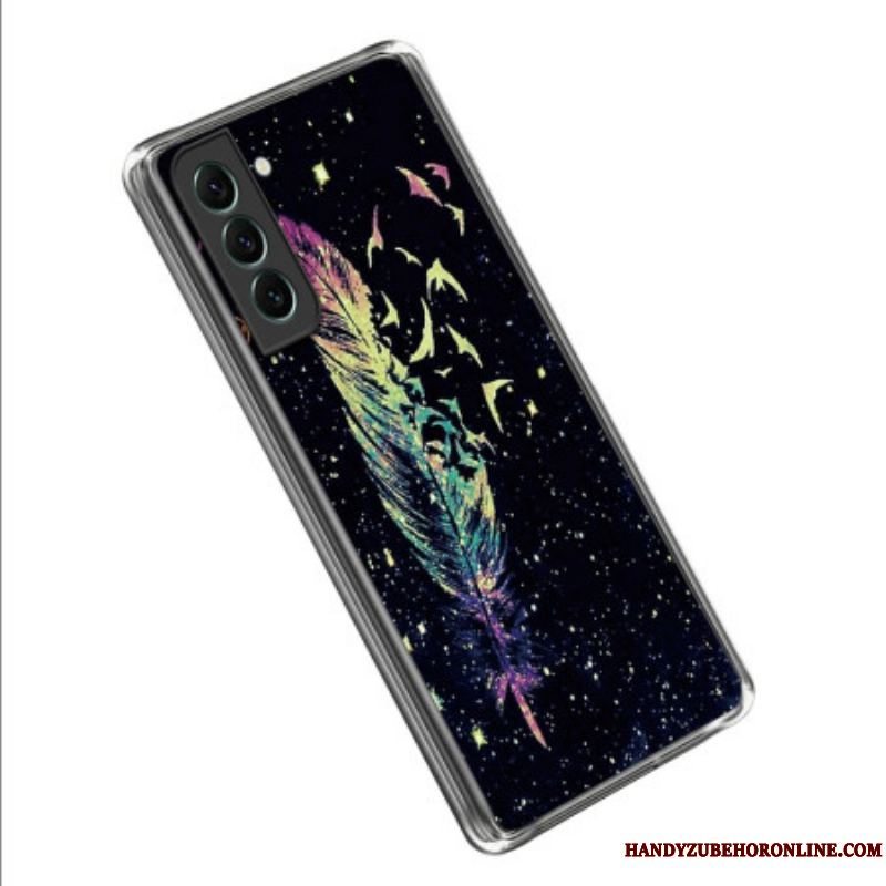 Cover Samsung Galaxy S23 Plus 5G Gennemsigtig Fjer