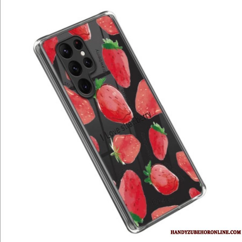 Cover Samsung Galaxy S23 Ultra 5G Jordbær