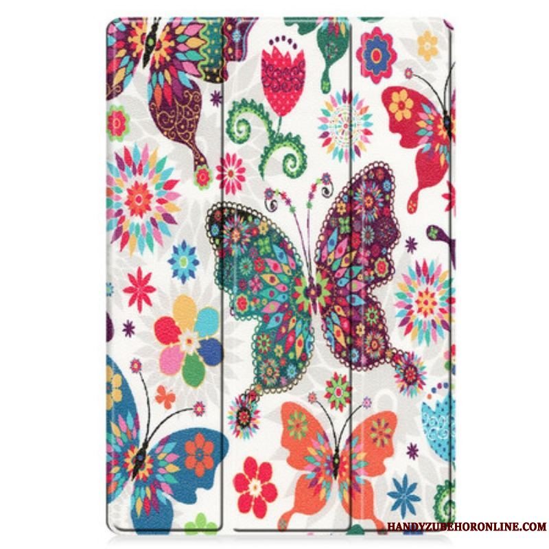 Cover Samsung Galaxy Tab S7 FE Vintage Blomsterpenneholder