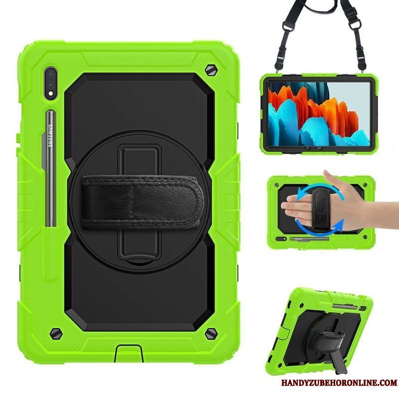 Cover Samsung Galaxy Tab S8 / Tab S7 Tofarvet Multifunktionel