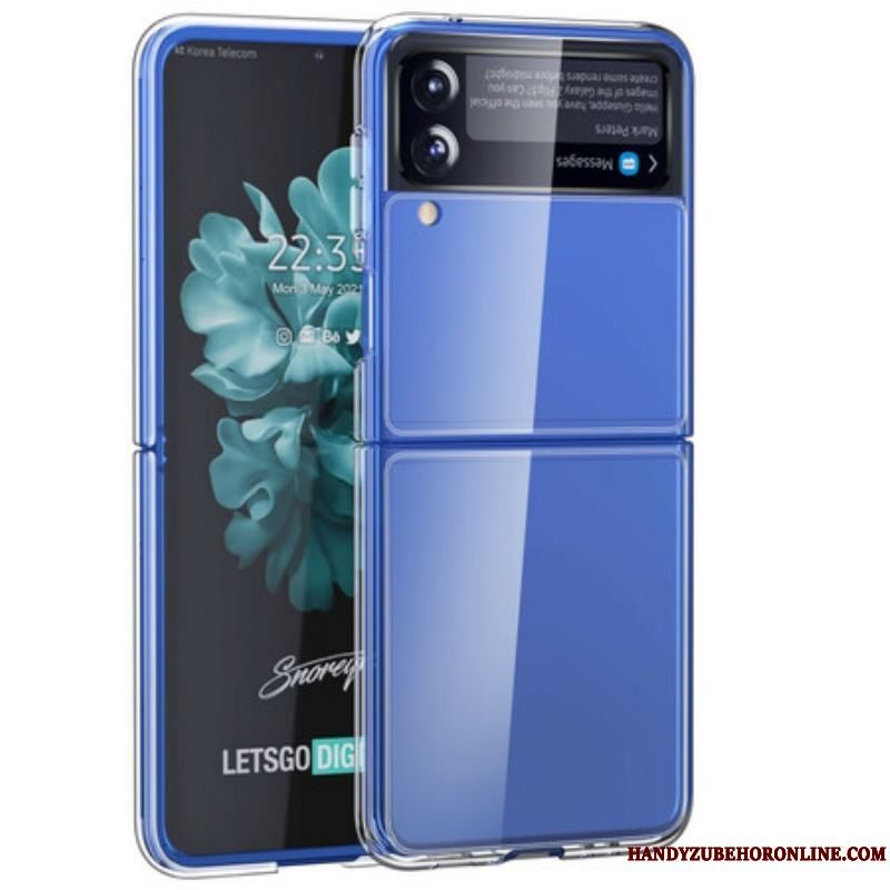 Cover Samsung Galaxy Z Flip 3 5G Flip Cover Gennemsigtig